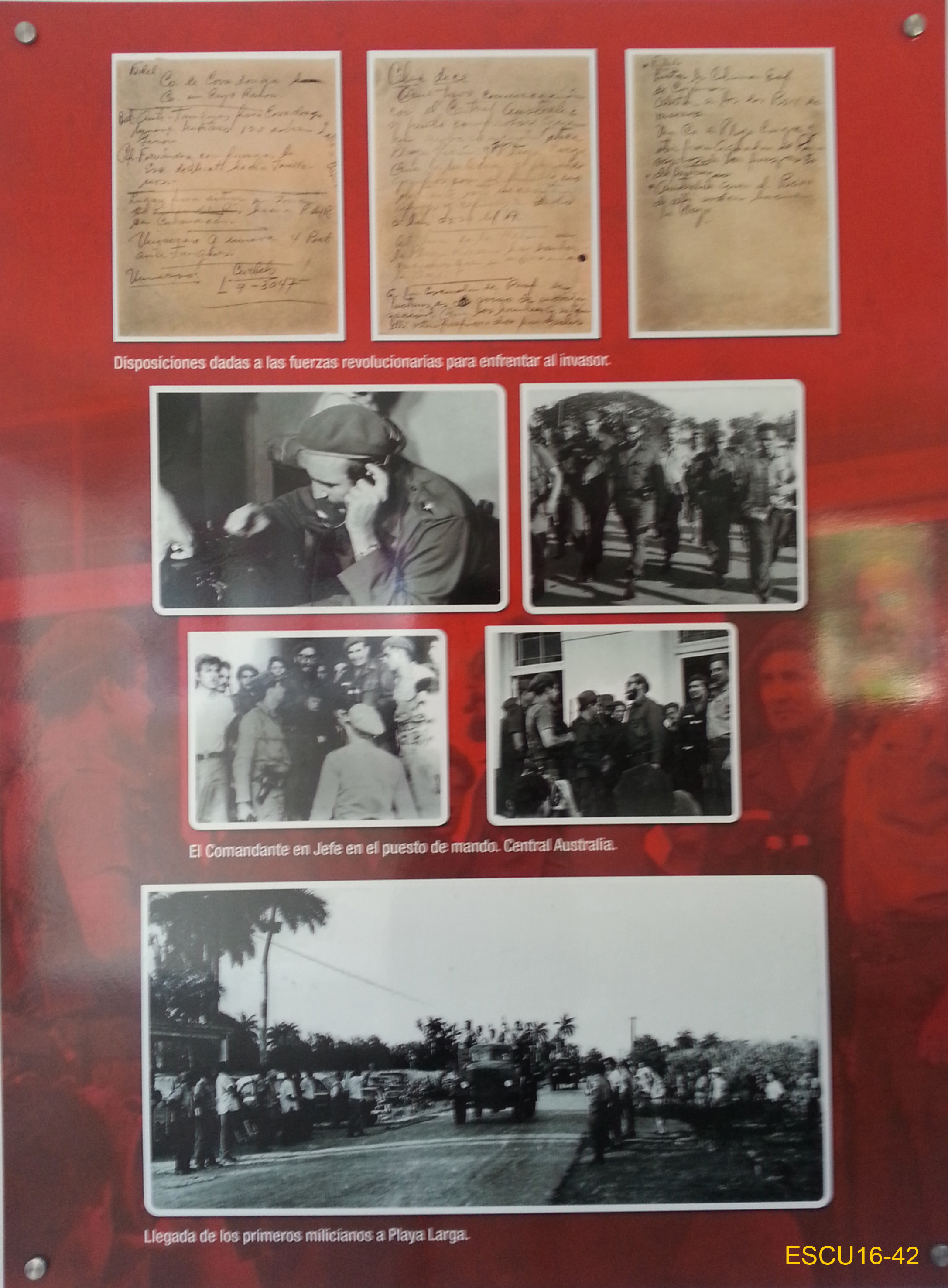 Pannelli illustrativi di alcuni aspetti della battaglia